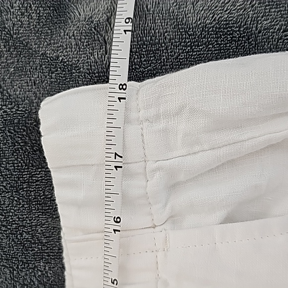 Eileen Fisher white organic linen wide leg pants. Size XL - Picture 5 of 10